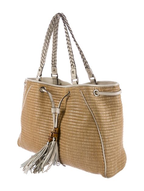 straw gucci bag|gucci straw handbags.